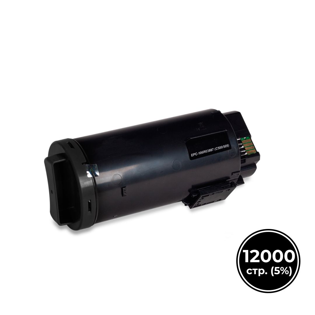 Картридж совместимый Xerox 106R03887 для Xerox VersaLink C500/C505, черный / Картриджи  черные