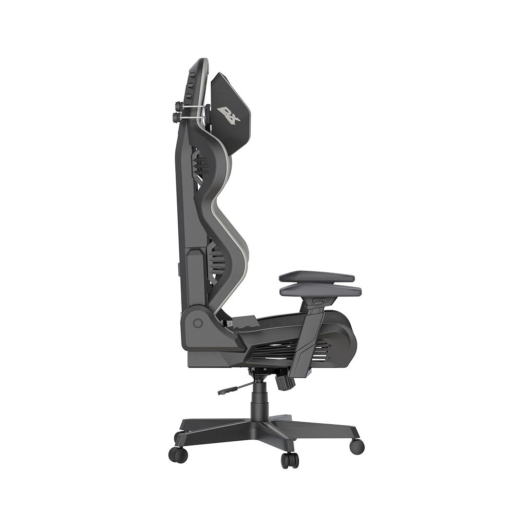 Игровое компьютерное кресло DX Racer AIR/R1S/GN, сетка, серо-черный