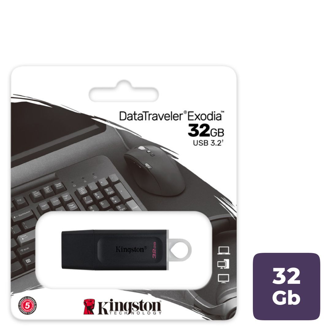 USB-флешка 32 Gb, Kingston "DTX/32GB", USB 3.2, черная