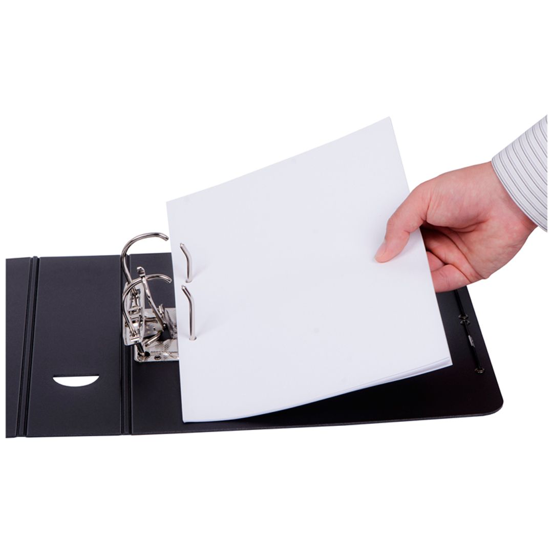 Папка-регистратор Berlingo "Steel&Style", А4, ширина корешка 80 мм, на резинке, серебристый металлик / Папки регистраторы А4 с шириной корешка 50-80 мм №6