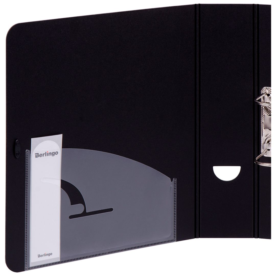 Папка-регистратор Berlingo "Steel&Style", А4, ширина корешка 80 мм, на резинке, серебристый металлик / Папки регистраторы А4 с шириной корешка 50-80 мм №4