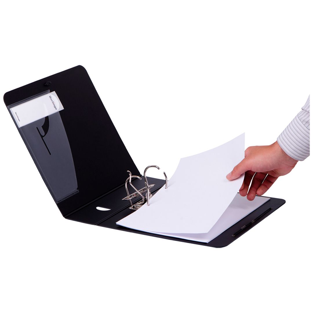 Папка-регистратор Berlingo "Steel&Style", А4, ширина корешка 80 мм, на резинке, красная / Папки регистраторы А4 с шириной корешка 50-80 мм №5