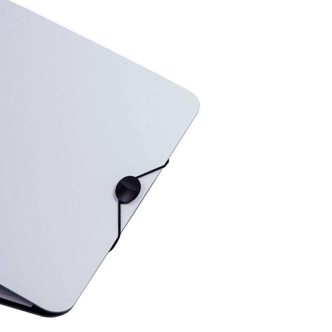 Папка-регистратор Berlingo "Steel&Style", А4, ширина корешка 80 мм, на резинке, белая / Папки регистраторы А4 с шириной корешка 50-80 мм №3