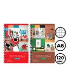 Записная книжка ArtSpace "Офис. Сolorful ideas", А6, 120 листов, в клетку, на гребне