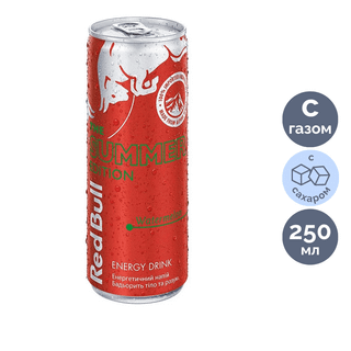 Энергетикалық сусын Red Bull Red Edition, 0,25 л, қаңылтыр банка / Сусындар мен энергетиктер
