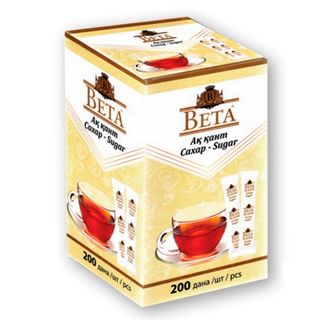 Сахар в стиках Beta, 5 гр/ст, 200 шт/упак / Сахар