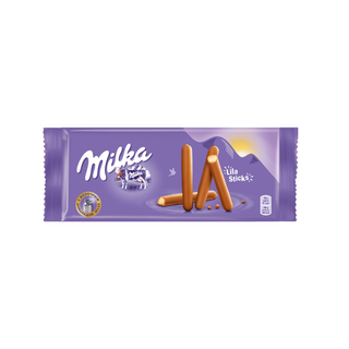 Печенье Milka "Lila Sticks", в молочном шоколаде, 112 гр / Печенье и пряники