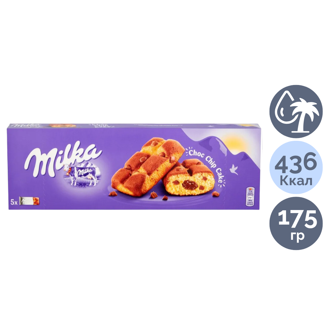 Бисквитное пирожное Milka, с шоколадной начинкой, 175 гр / Печенье, вафли, крекеры