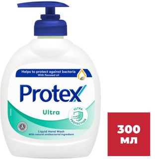 Жидкое мыло Protex "Ultra", антибактериальное, с дозатором, 300 мл. / Жидкое мыло