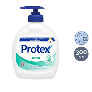 Сұйық сабын Protex "Ultra", бактерияға қарсы, мөлшерлегішпен, 300 мл / Сұйық сабындар