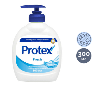 Сұйық сабын Protex "Fresh", бактерияға қарсы, мөлшерлегішпен, 300 мл. / Сұйық сабындар