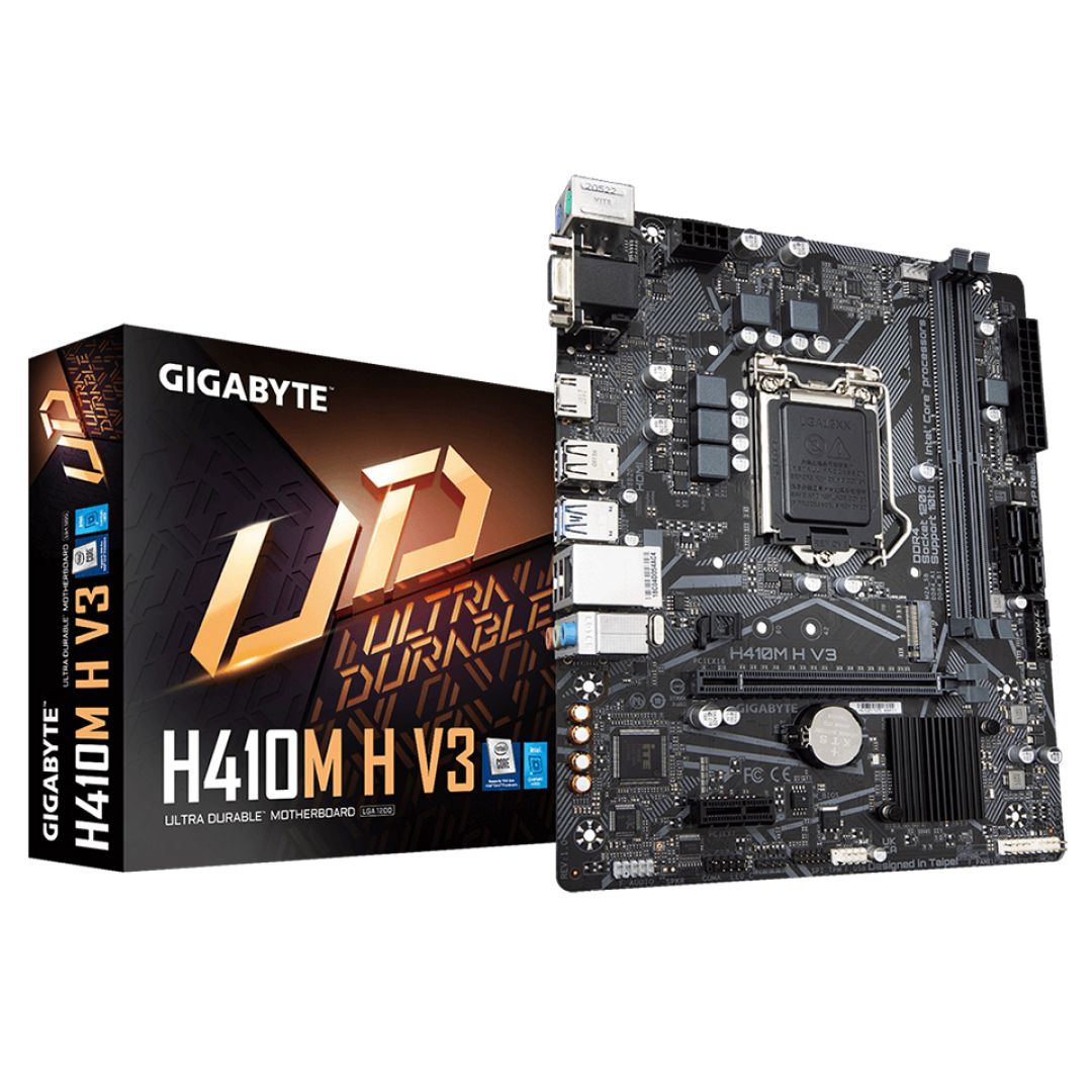 Материнская плата Gigabyte H410M H V3, LGA1200 / Системные блоки, моноблоки