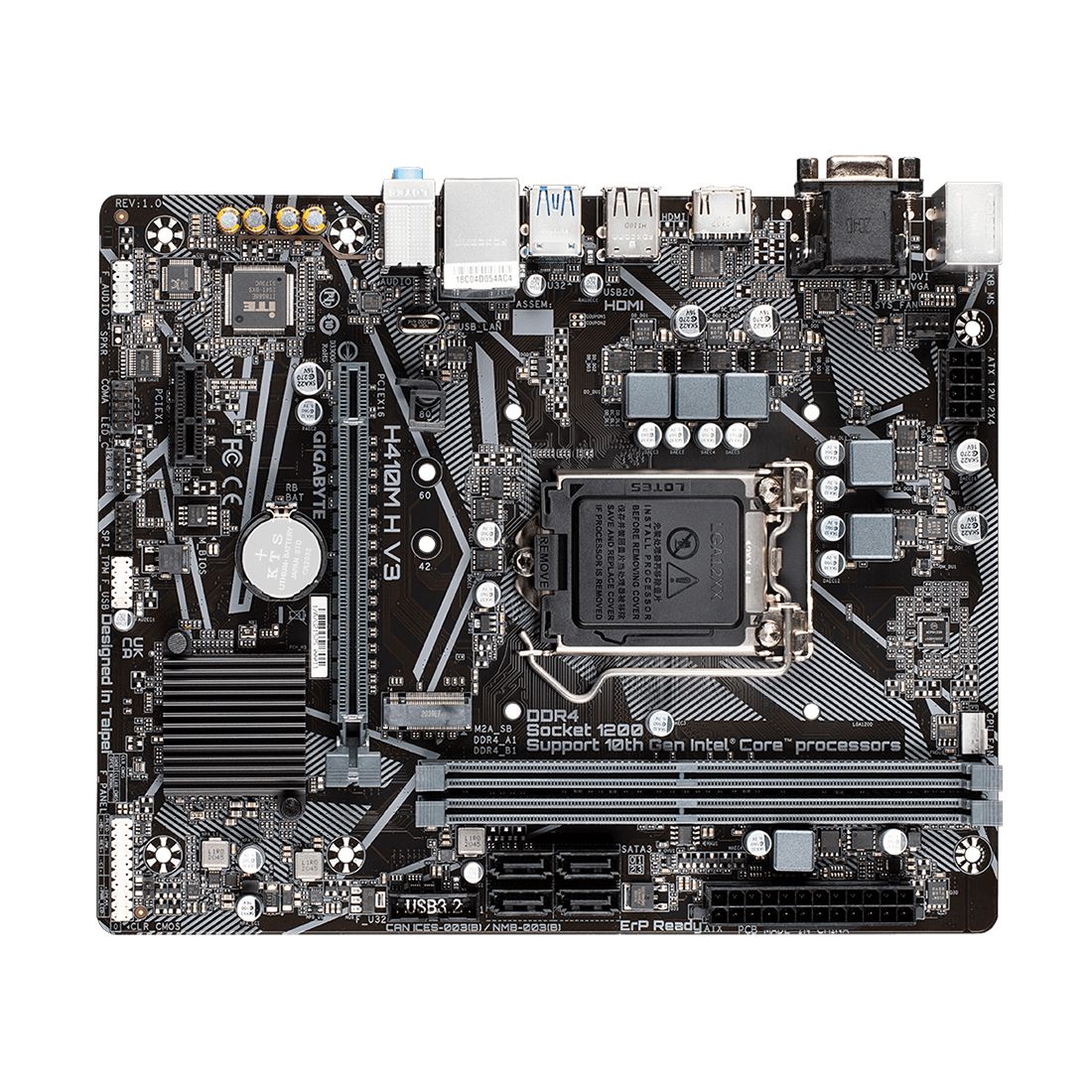 Материнская плата Gigabyte H410M H V3, LGA1200 / Системные блоки, моноблоки №2