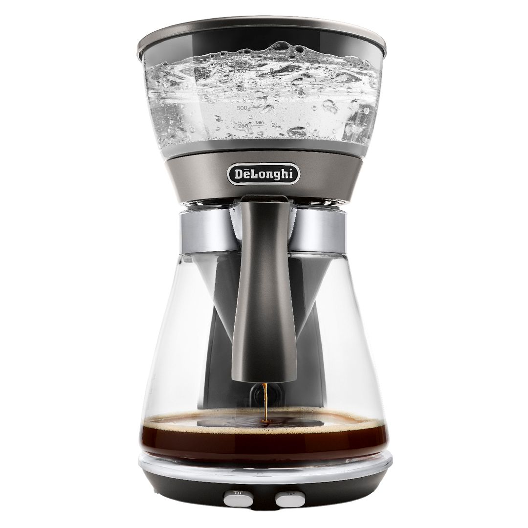 Кофеварка DeLonghi ICM17210, 1800 Вт, капельная, 1,25 л., серебристый / Кофеварки	