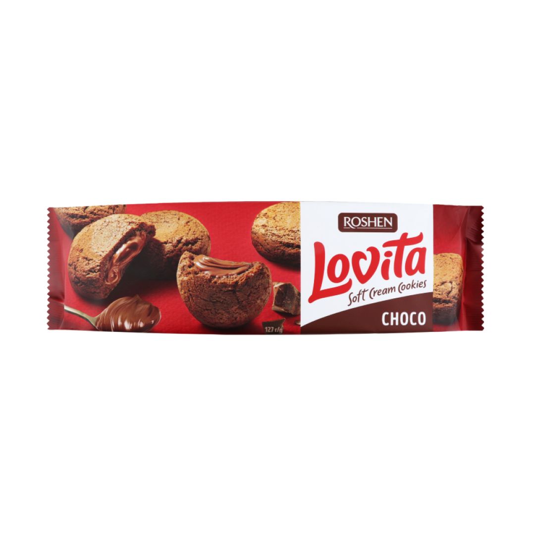 Печенье сдобное Roshen "Lovita", с какао, 127 гр / Печенье, вафли, крекеры