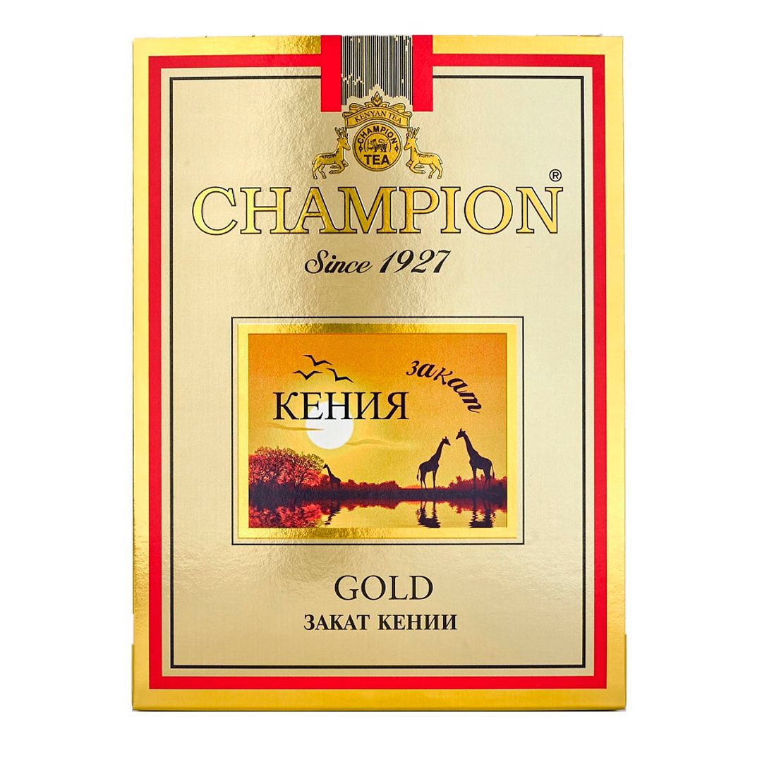 Шай Champion Gold "Кения күн батысы", 500 гр, түйіршіктелген, қара шай