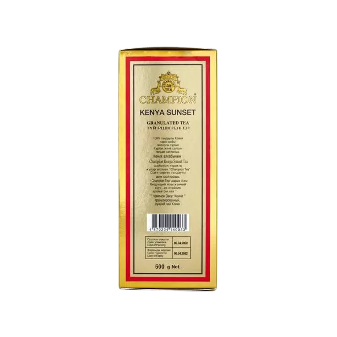 Шай Champion Gold "Кения күн батысы", 500 гр, түйіршіктелген, қара шай / Түйіршіктелген шай №4 oe.kz Шай Champion Gold "Кения күн батысы", 500 гр, түйіршіктелген, қара шай / Түйіршіктелген шай №4