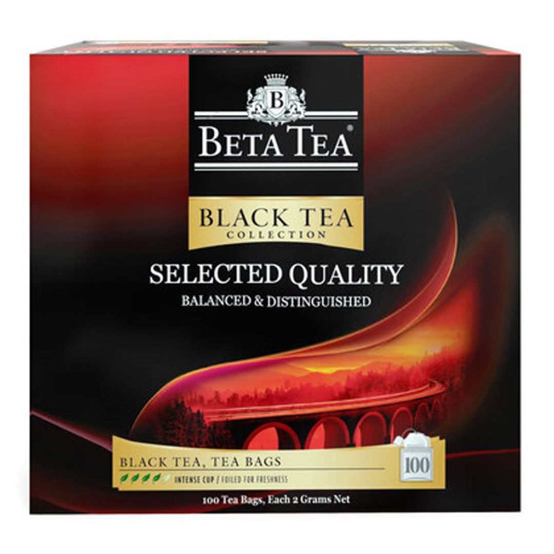 Чай Beta Tea "Selected Quality", черный, 100 пакетиков / Чай пакетированный