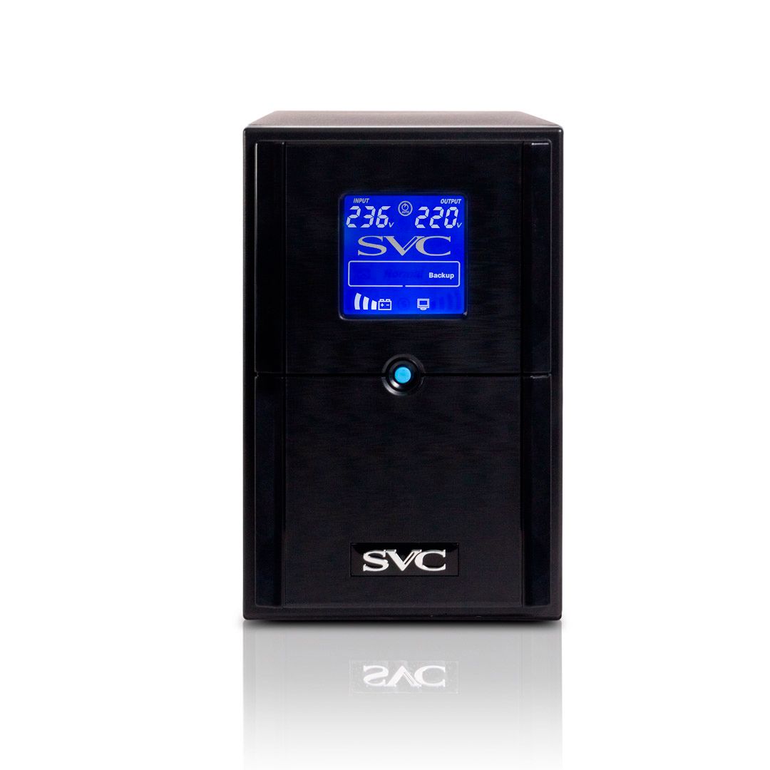 ИПБ SVC V-1200-L-LCD, 1200ВА/720Вт, черный