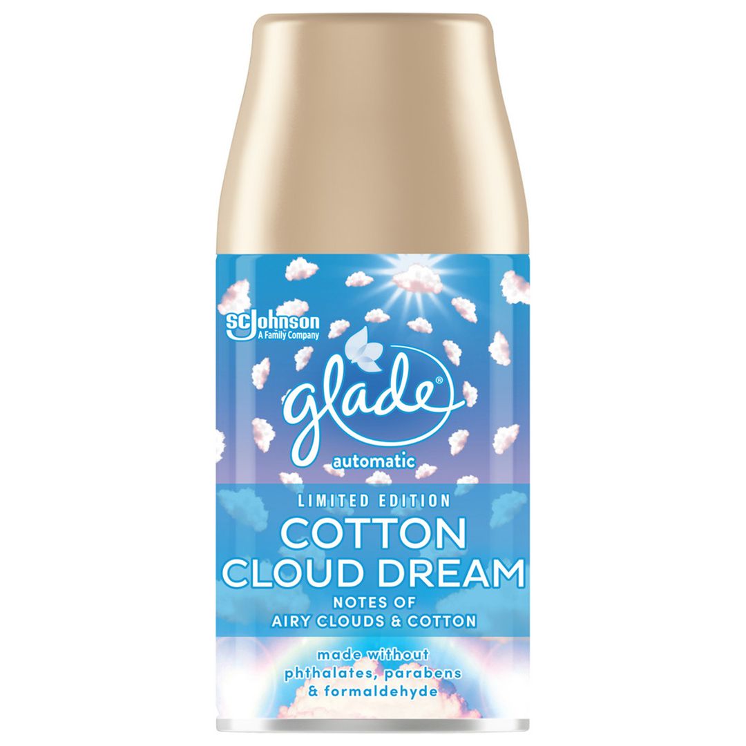 Сменные баллоны Glade "Воздушные облака и хлопок", 269 мл / Баллончики для диспенсеров