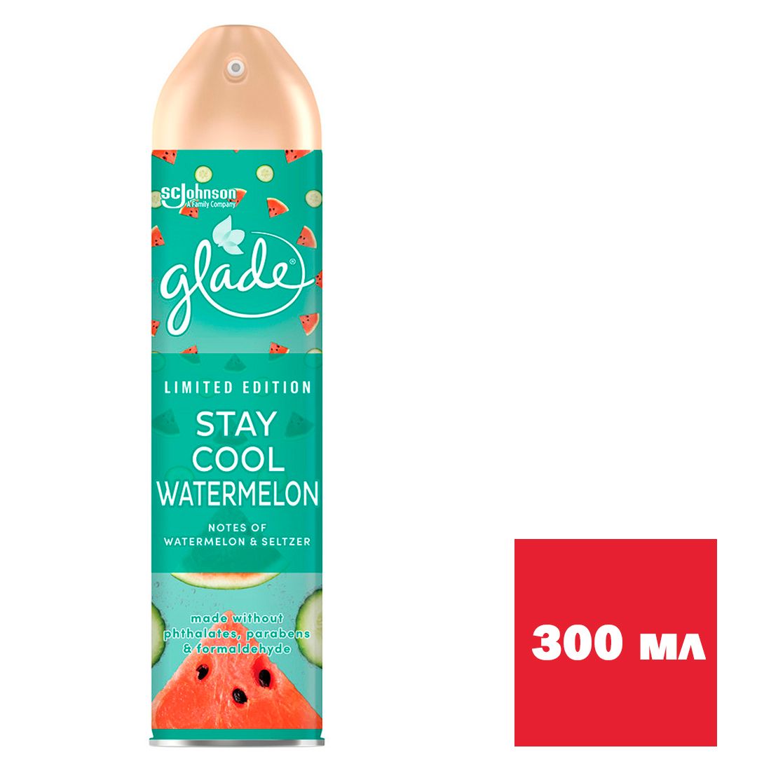 Освежитель воздуха Glade "Арбуз с минеральной водой", 300 мл / Освежители воздуха