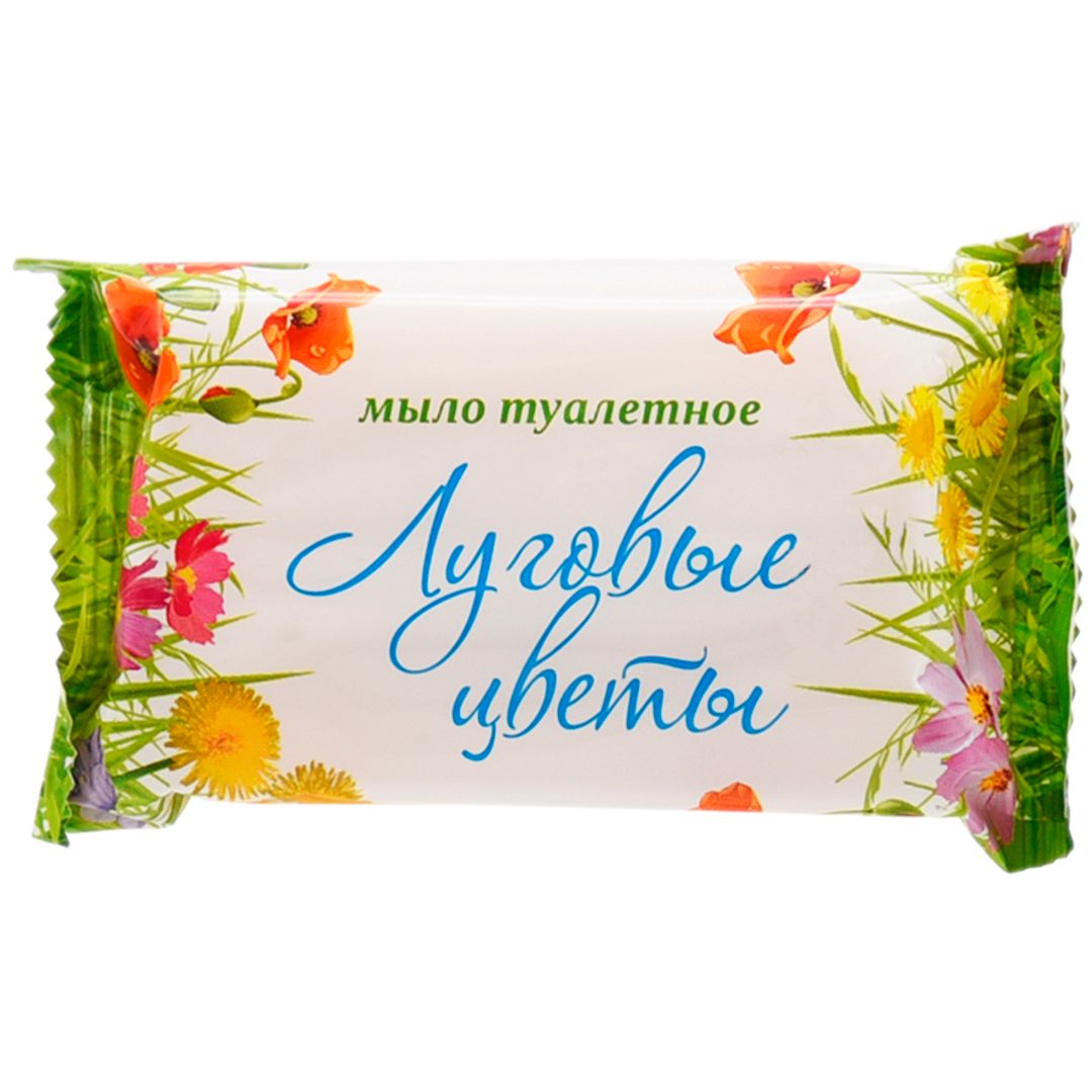 Мыло туалетное Московский Мыловар "Стандарт. Луговые цветы", 90 гр / Мыло кусковое