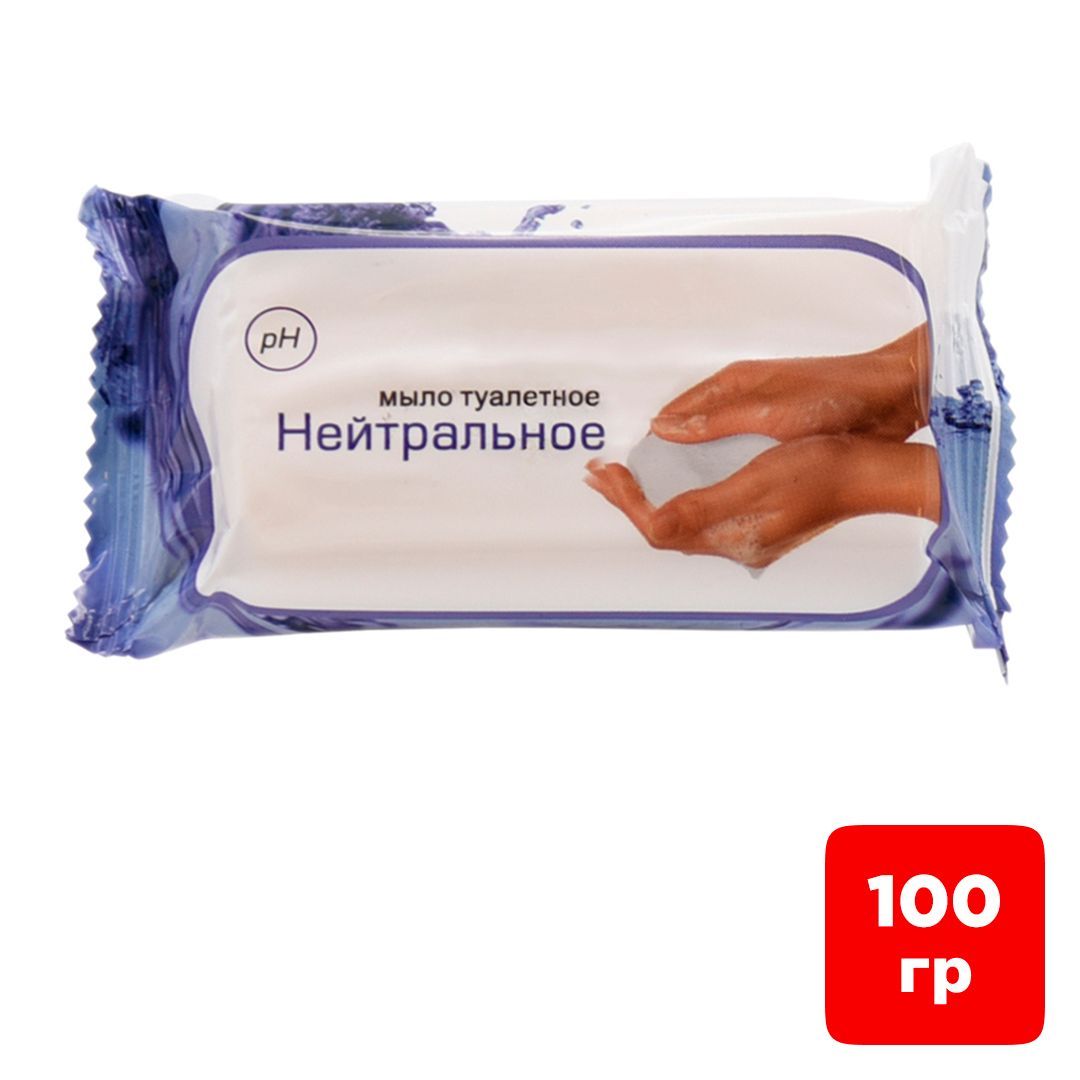Мыло туалетное Московский Мыловар "Нейтральное", 100 гр / Мыло кусковое