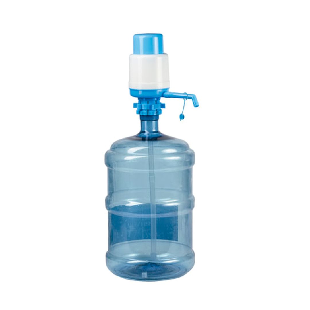 Насос-помпа для бутыля Sonnen M-19, механическая, голубой/белый