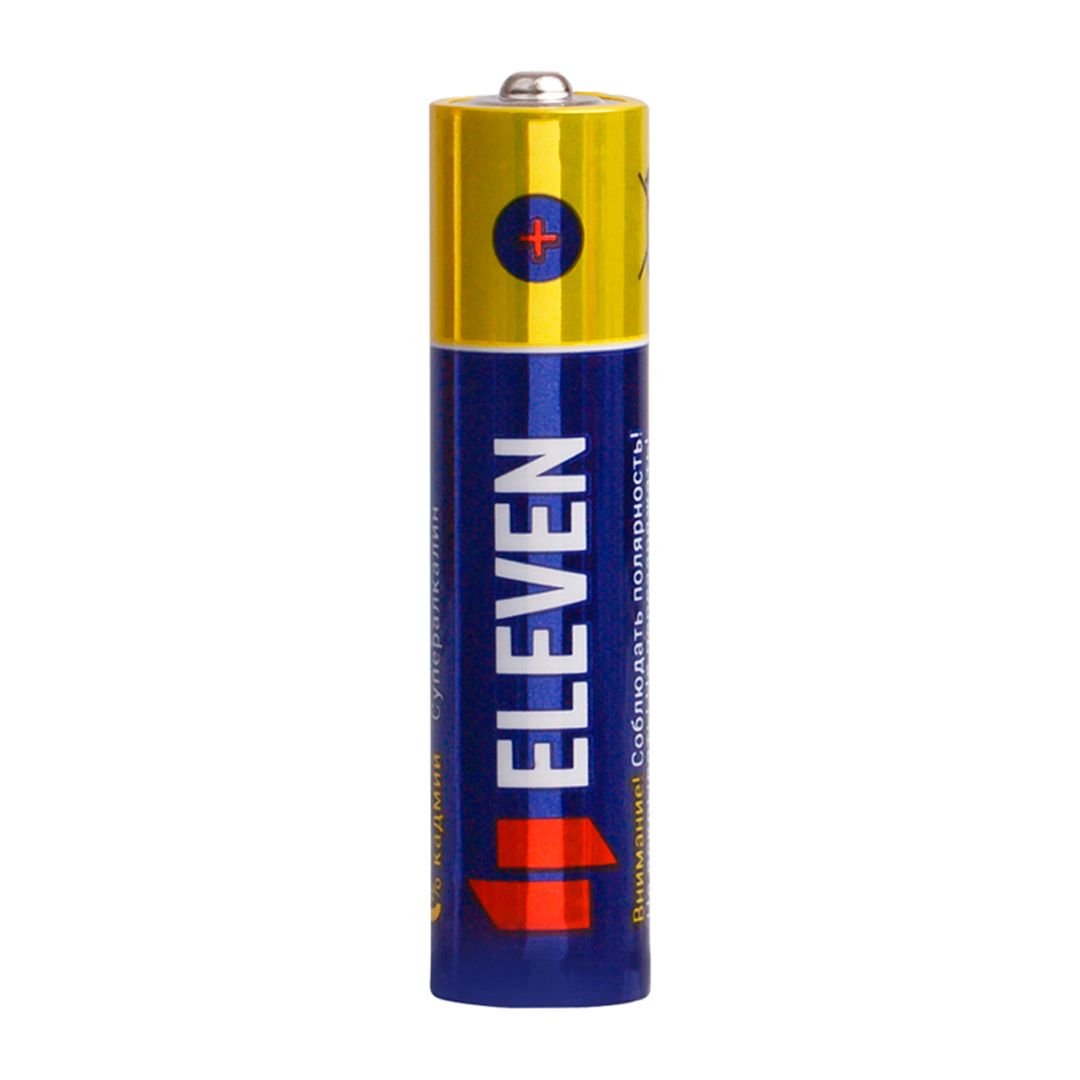 Батарейки Eleven Super мизинчиковые AAA LR03, 1.5V, алкалиновые, 2 шт./уп, цена за упаковку / Батарейки №2