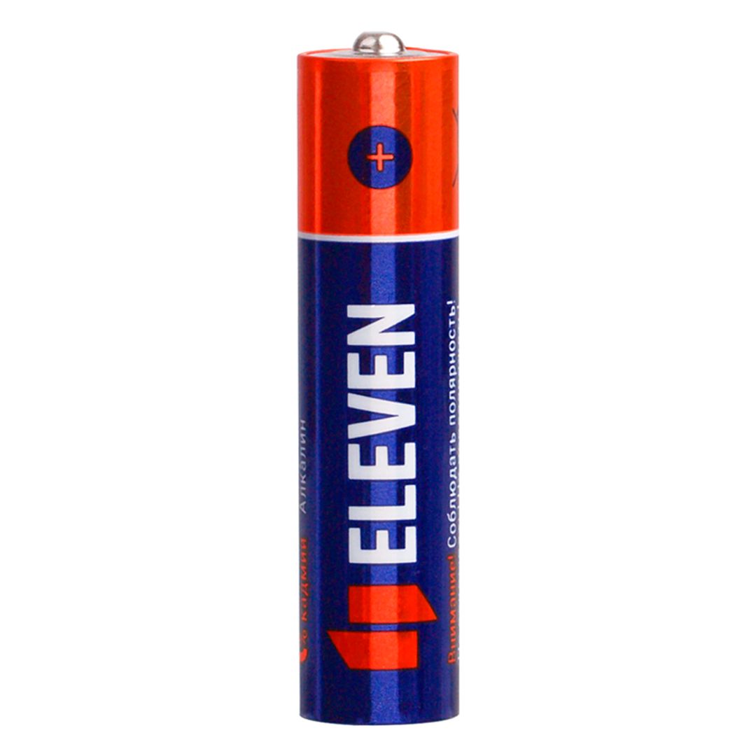 Батарейки Eleven мизинчиковые AAA LR03, 1.5V, алкалиновые, 2 шт./уп, цена за упаковку / Батарейки №2