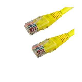 Патч-корд Ship S3025YL0300-P, экранированный, категория - 5e, UTP, RJ-45, 3 м, желтый / Сетевые кабеля