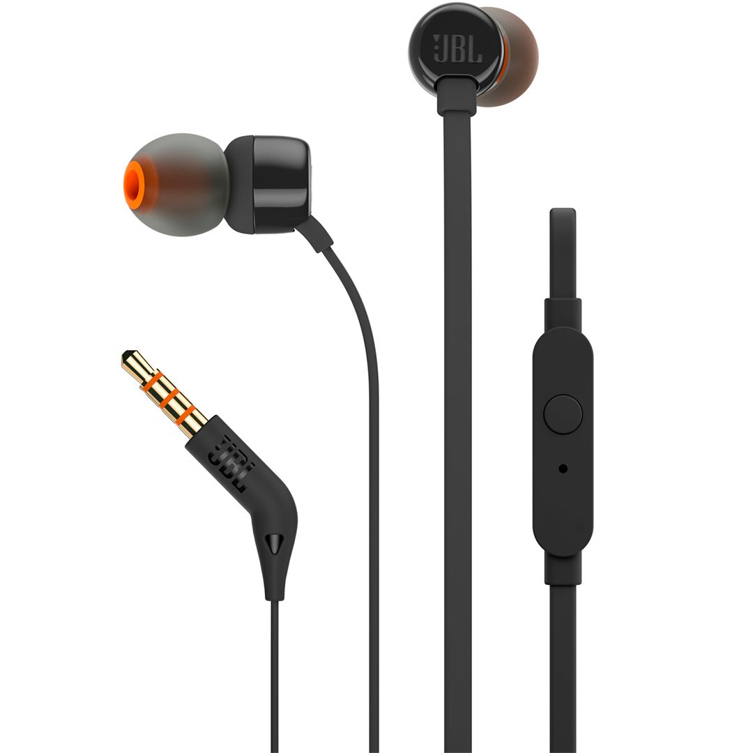Наушники-вкладыши JBL Tune 110, диапазон частот 20-20000 Гц, черные / Наушники