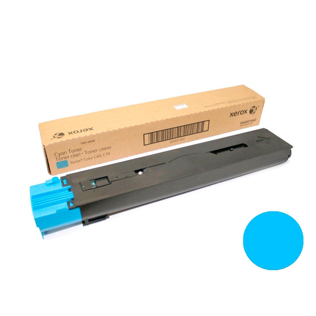 Тонер-картридж оригинальный Xerox 006R01660 для Xerox Color C60/70, голубой / Тонер-картриджи