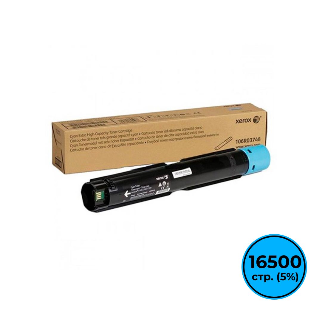 Xerox 106R03748 түпнұсқалық тонер-картриджі VersaLink C7020/C7025/C7030 үшін, көгілдір / null