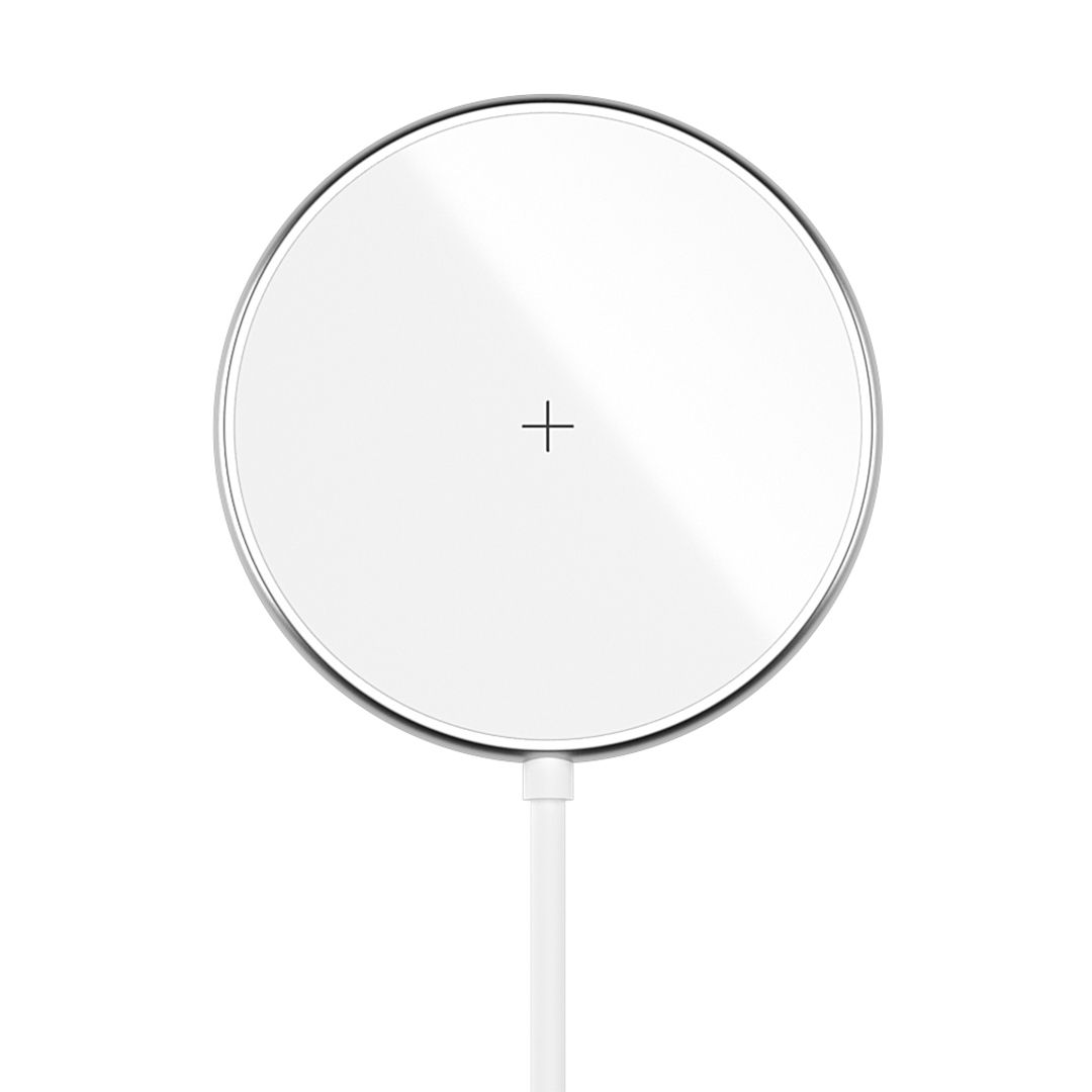 Беспроводное зарядное устройство Olmio MagCharge QI 15W, белый / Портативные зарядные устройства