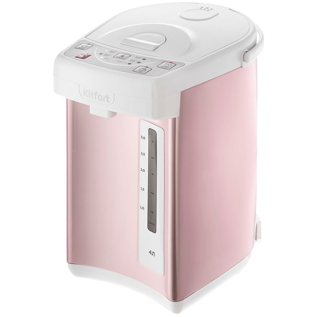 Термопот Kitfort КТ-2508-2, металл/пластик, 4 литра, 2200–2600 Вт, белый / Термопоты	