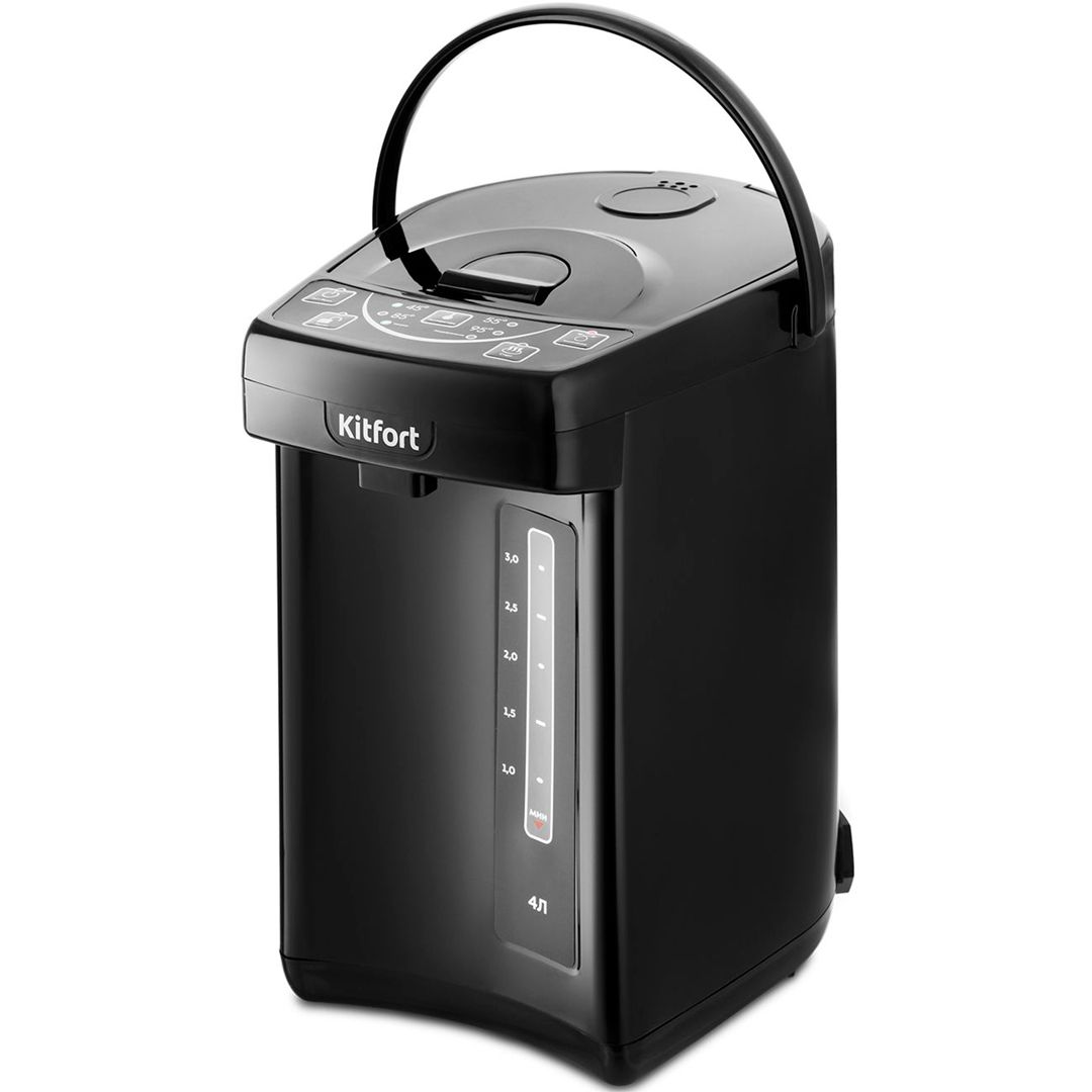 Термопот Kitfort КТ-2508-1,  металл/пластик, 4 литра, 2200–2600 Вт, черный / Термопоты	 №4