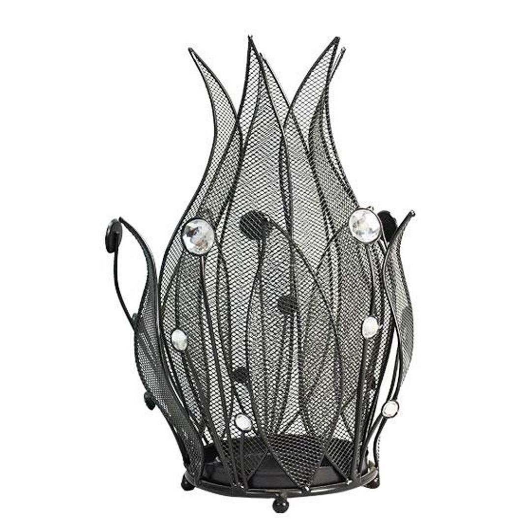 Подсвечник, черный, 28*10 см / Вешалки