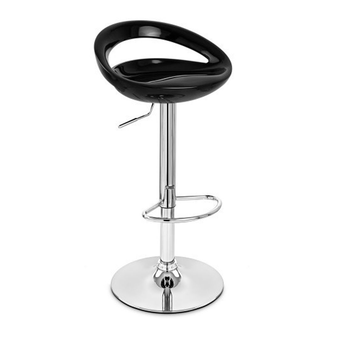 Стул барный Milos, пластик, хром, черный / Стулья