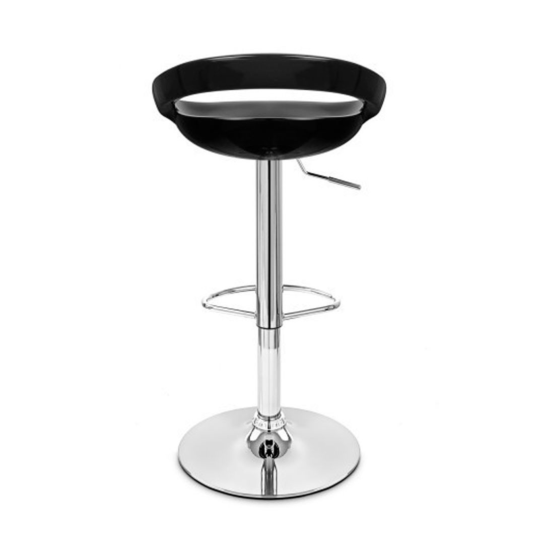 Стул барный Milos, пластик, хром, черный / Стулья №4