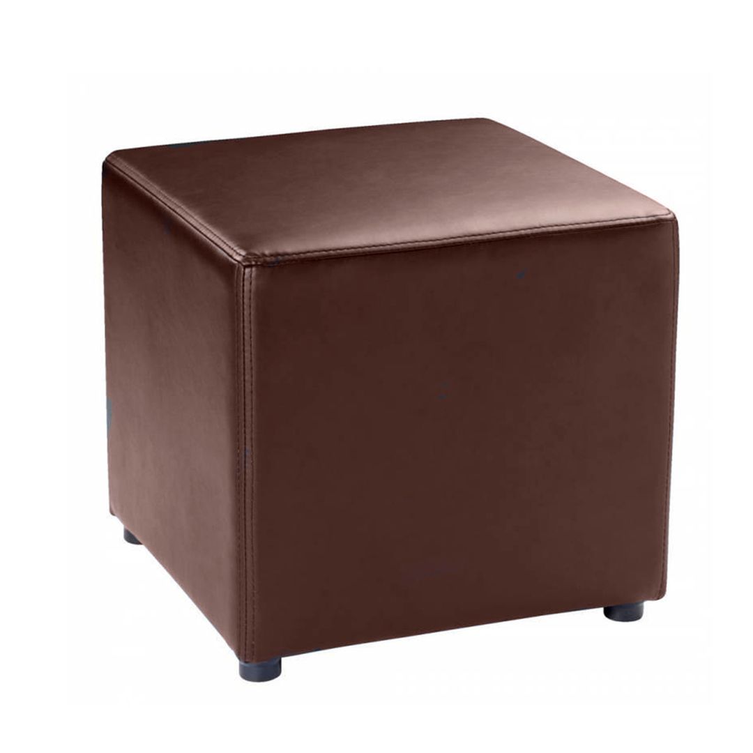 Пуф Ajstrup, искусственная кожа, коричневый / Стулья