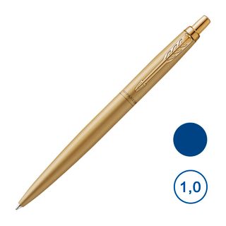 Ручка шариковая Parker "Jotter XL Monochrome 2020 Gold", 1 мм, синяя / Ручки премиум-класса