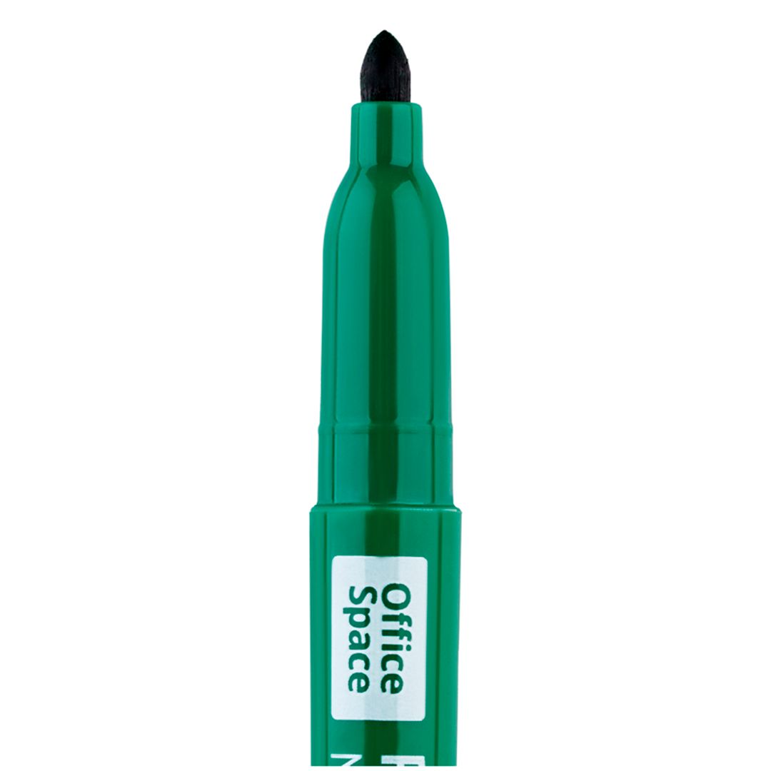 Набор маркеров перманентных OfficeSpace, пулевидный, 1 мм, 4 шт., цена за упаковку / Маркеры перманентные нестираемые №6