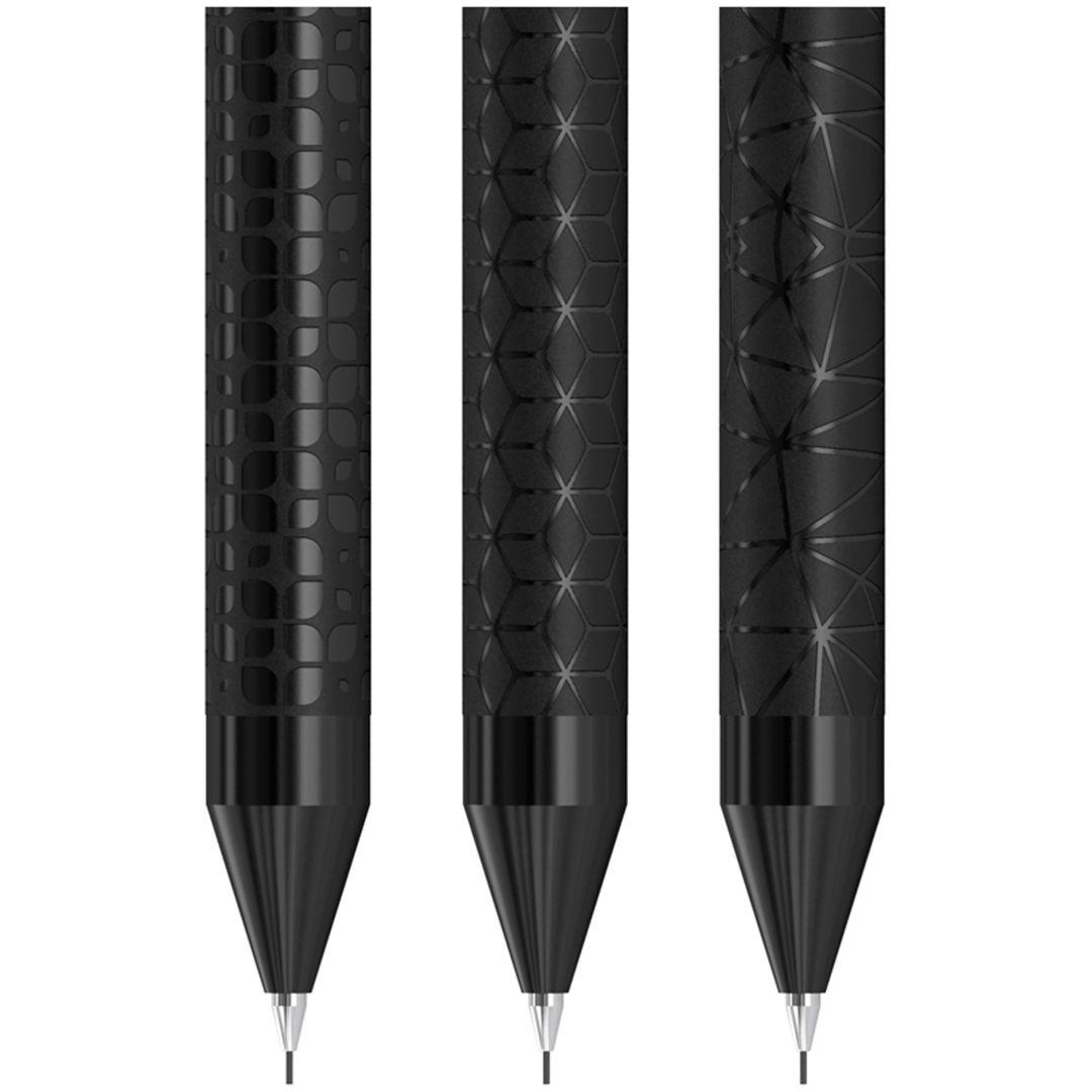 Карандаш механический Berlingo "Doubleblack", 0,5 мм, HB, с ластиком, ассорти / Карандаши механические №3