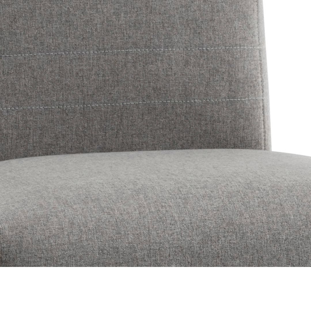 Стул кухонный Teglmose, ткань, полиэстер, серый / Стулья №2