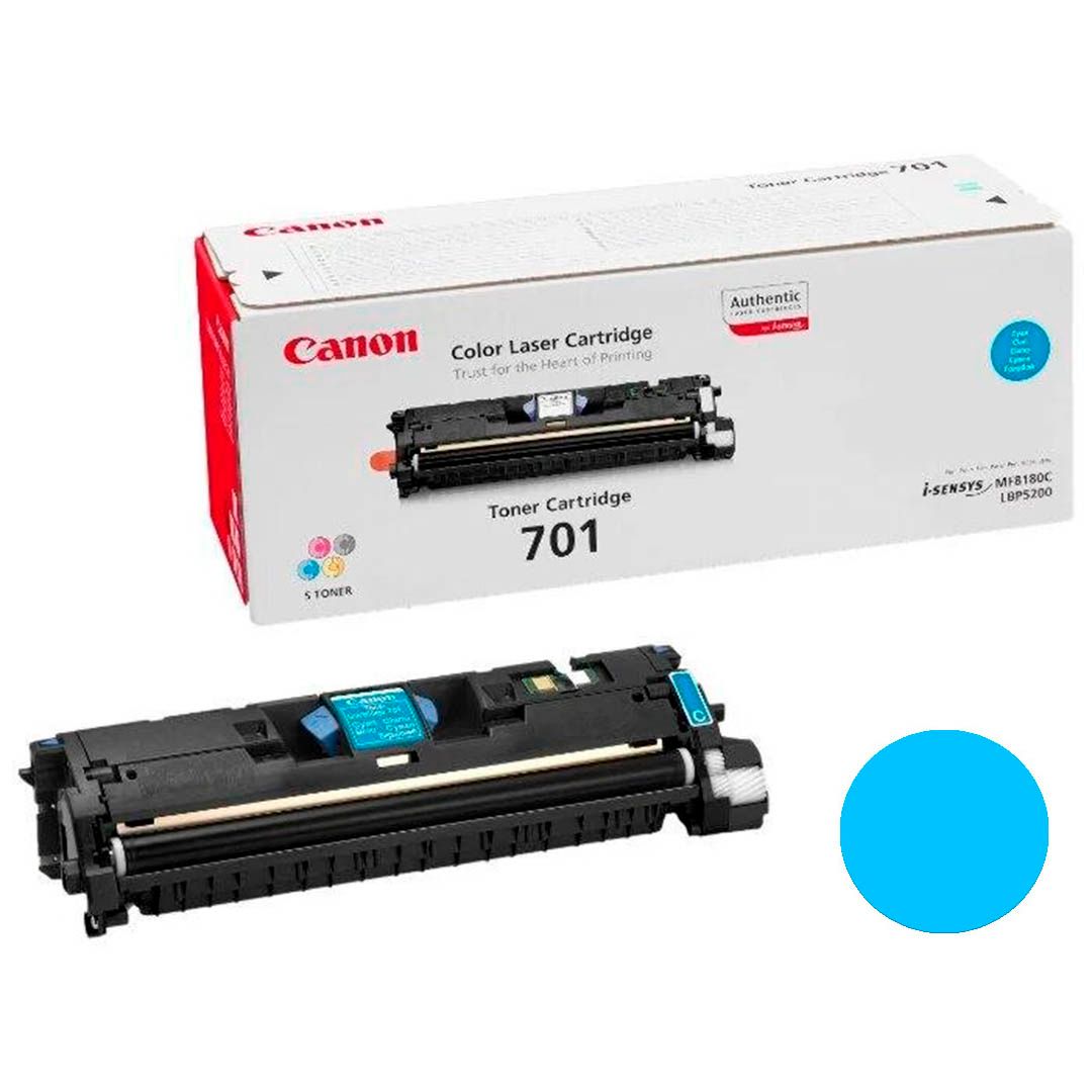 Картридж оригинальный Canon 701 C для LBP5200, голубой / null