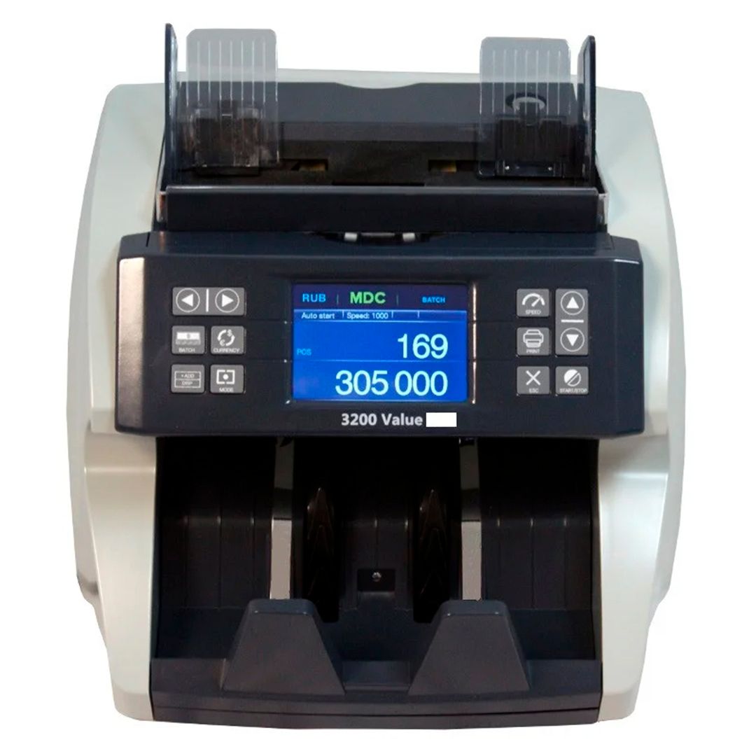 Счетчик банкнот DoCash 3200, 900/1200/1500 банк/мин, емкость приемного кармана 500 банкнот / Счетчики банкнот