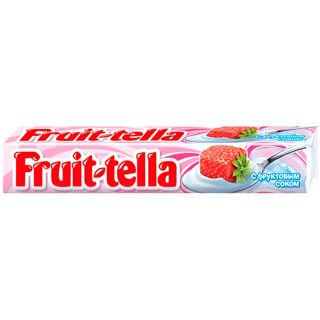 Конфеты жевательные Fruittella "Клубничный йогурт", 41 гр / Конфеты
