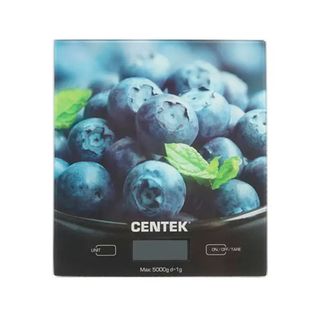 Ас үй таразысы Centek CT-2462, электронды, шыны, 5 кг дейін, көкжидек / Ас үй таразылары
