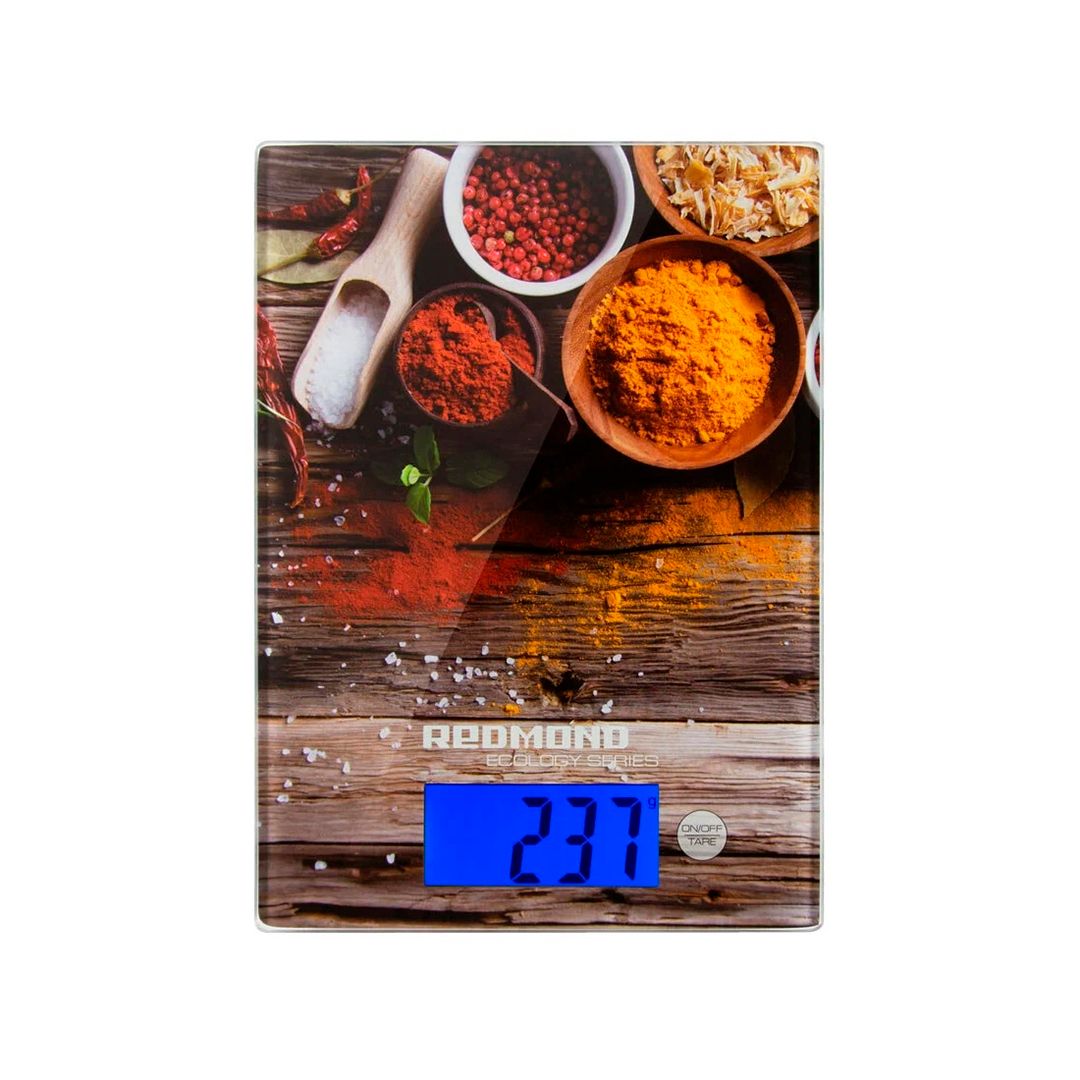 Весы кухонные Redmond RS-736, электронные, стекло, до 8 кг, специи / Весы кухонные №2